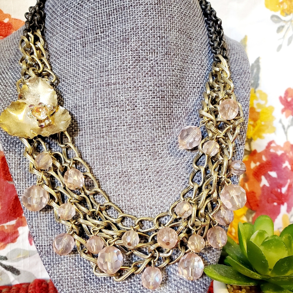 Loft Multi Stand Statement Necklace - image 1